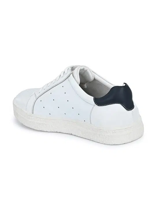 Men's Blue Genuine Leather Sneakers – Style 006