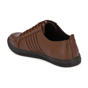 Men's Brown Leather Sneakers – Style 838