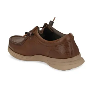 Men's Brown Textured Leather Sneakers – Style 856