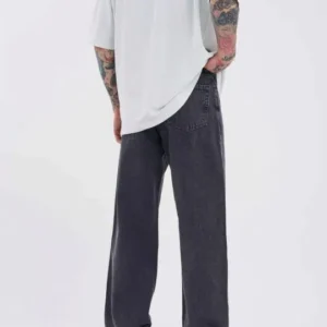 Men's Classic-Fit Mid-Rise Light-Fade Stretch Jeans – Style 604