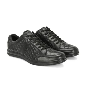 Men's Lightweight Textured Leather Sneakers – Style 693