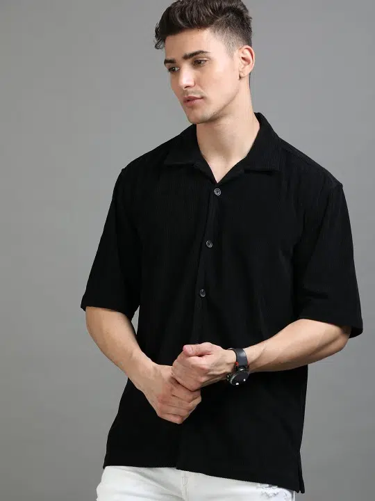 Men's Oversized-Fit Corduroy Shirt – Style 900