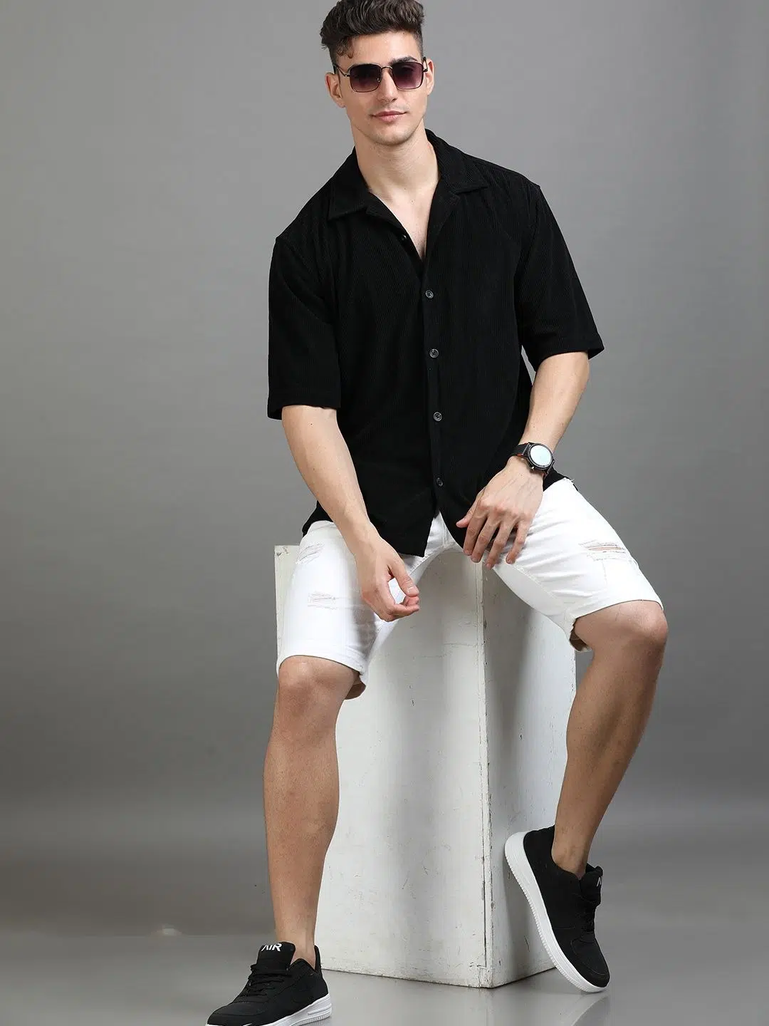 Men's Oversized-Fit Corduroy Shirt – Style 900