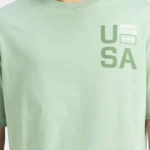 Men's Oversized-Fit Graphic-Print Cotton T-Shirt – Style 956