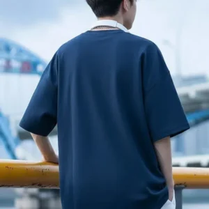 Men's Oversized-Fit Graphic-Print T-Shirt – Style 818