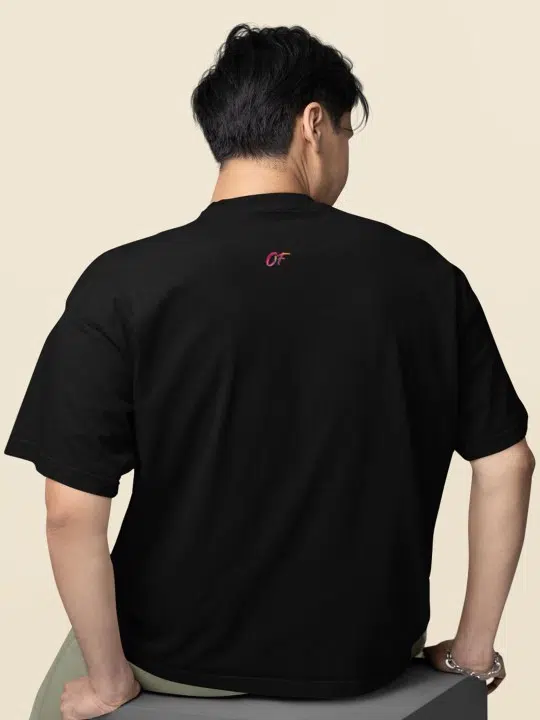 Men's Oversized-Fit Print Cotton T-Shirt – Style 107