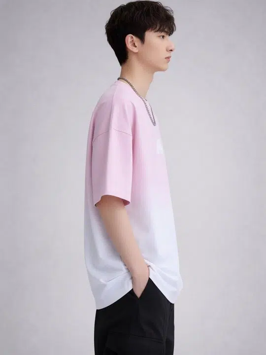 Men's Oversized-Fit Print T-Shirt – Style 062