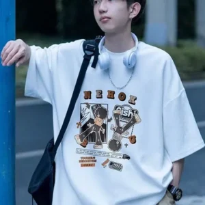 Men's Oversized-Fit Print T-Shirt – Style 799