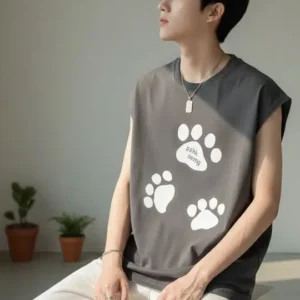Men's Oversized-Fit Print T-Shirt – Style 914