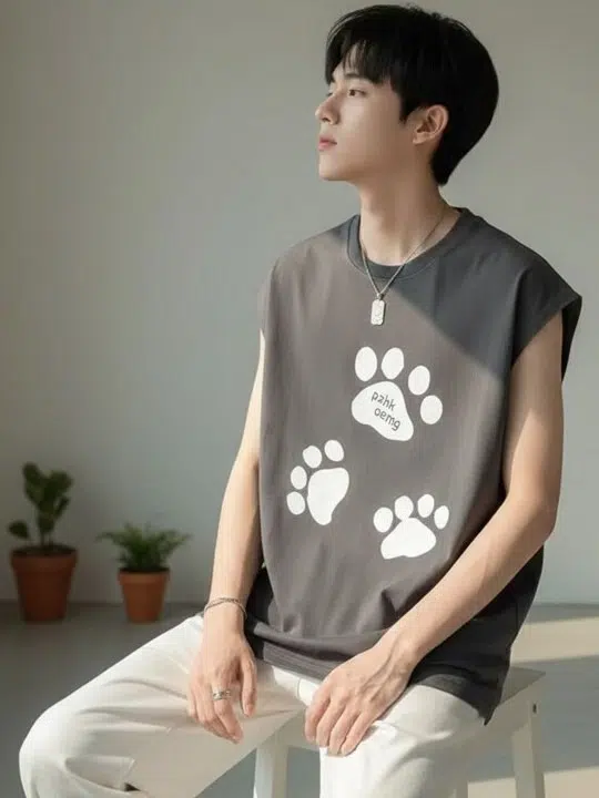 Men's Oversized-Fit Print T-Shirt – Style 914