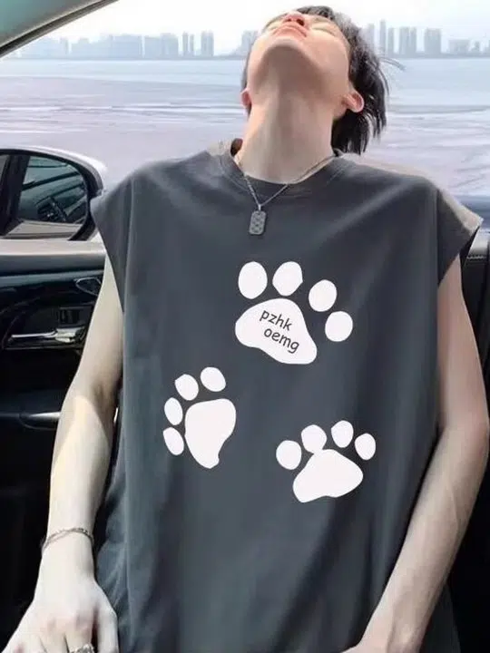 Men's Oversized-Fit Print T-Shirt – Style 914
