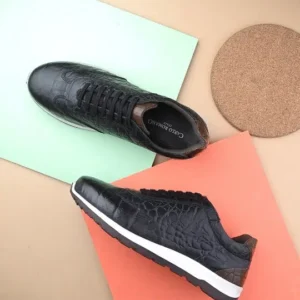 Men's Print Leather Sneakers – Style 171