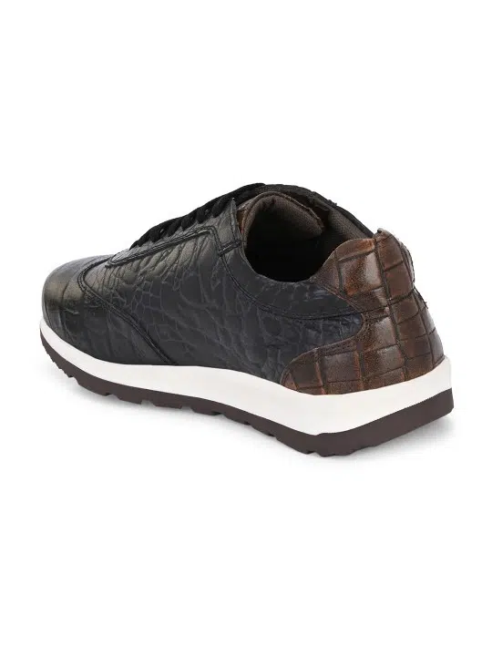 Men's Print Leather Sneakers – Style 171