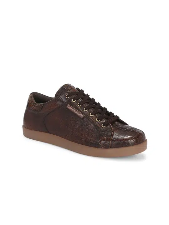 Men's Print Leather Sneakers – Style 175