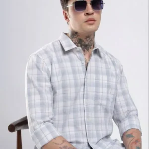 Men's Regular-Fit Check Shirt – Style 827