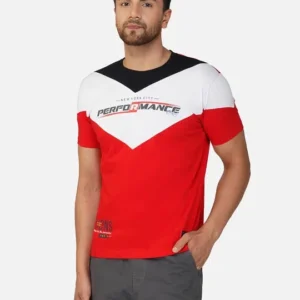 Men's Regular-Fit Colourblock Cotton T-Shirt – Style 227