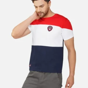 Men's Regular-Fit Colourblock Cotton T-Shirt – Style 506