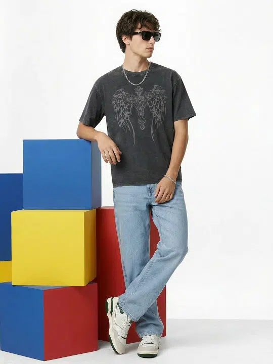 Men's Regular-Fit Light-Fade Stretch Jeans – Style 582