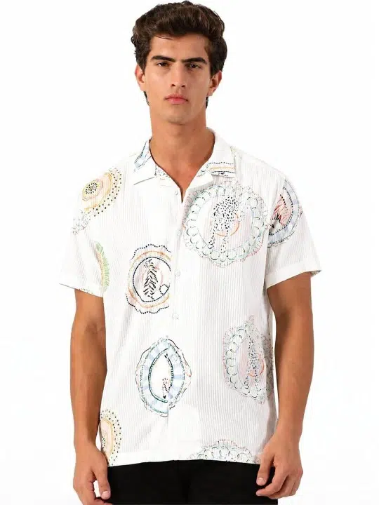 Men's Regular-Fit Print Shirt – Style 243