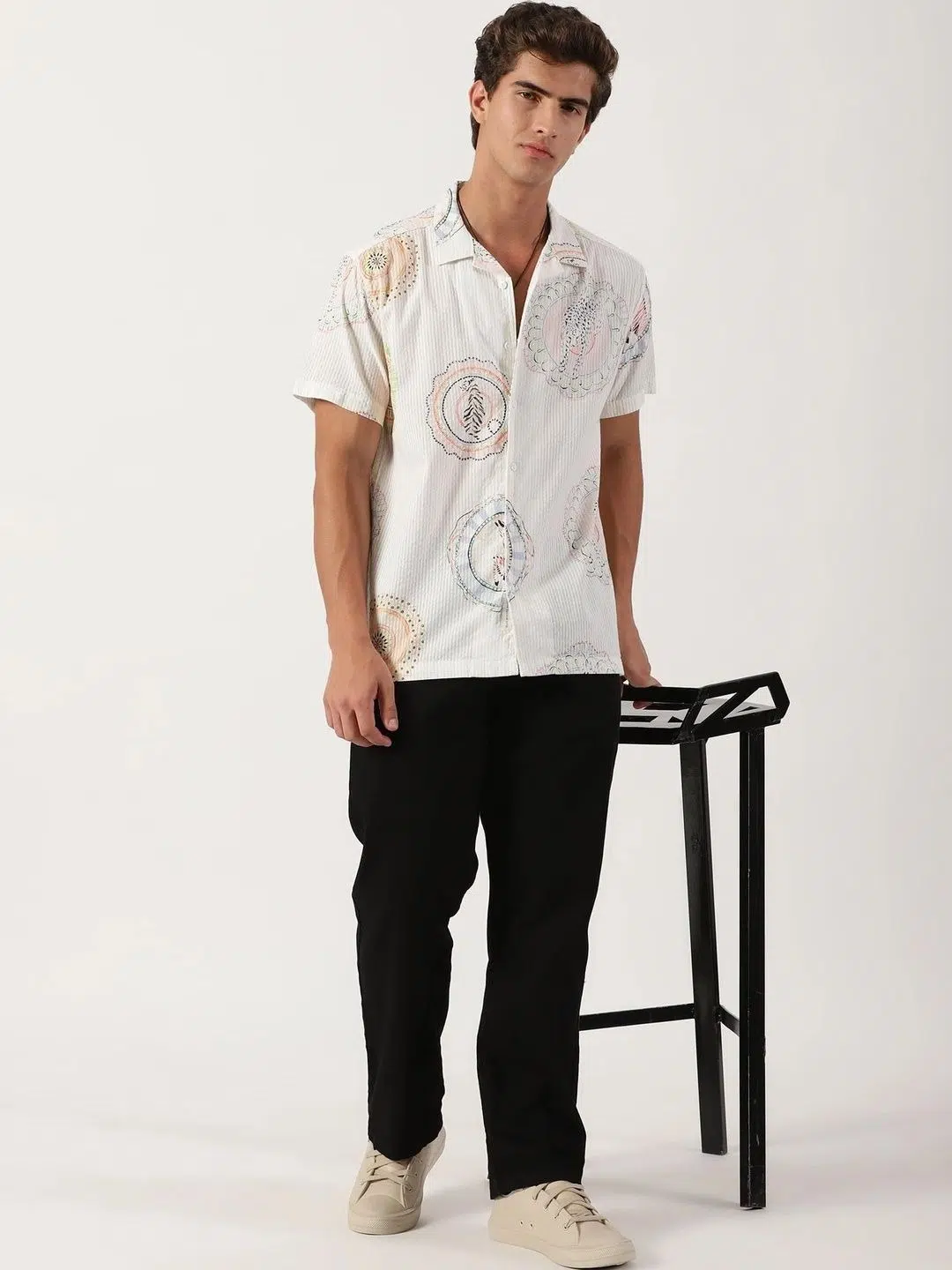 Men's Regular-Fit Print Shirt – Style 243