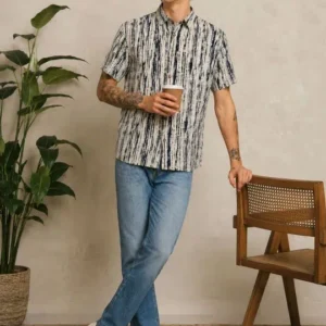Men's Regular-Fit Print Shirt – Style 454