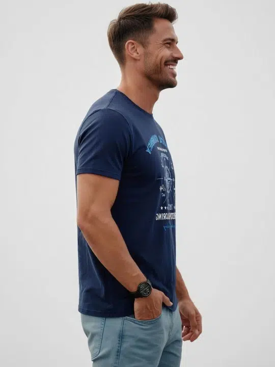 Men's Regular-Fit Print T-Shirt – Style 129