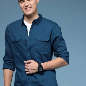 Men's Regular-Fit Pure Cotton Shirt – Style 196