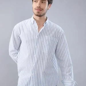 Men's Regular-Fit Stripe Cotton Shirt – Style 484
