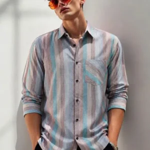 Men's Regular-Fit Stripe Shirt – Style 769