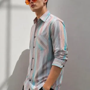 Men's Regular-Fit Stripe Shirt – Style 769