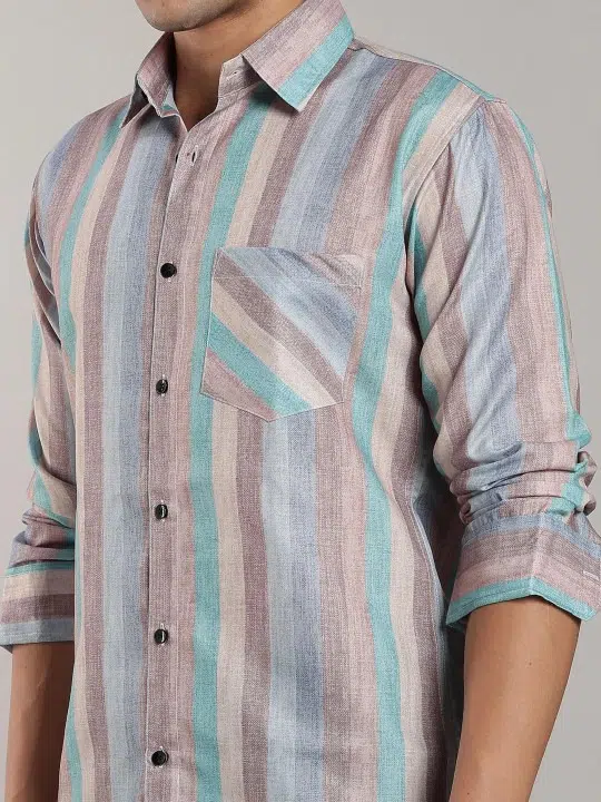 Men's Regular-Fit Stripe Shirt – Style 769
