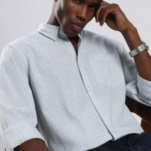 Men's Regular-Fit Stripe Shirt – Style 807