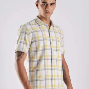 Men's Regular-Fit Tartan-Check Shirt – Style 936