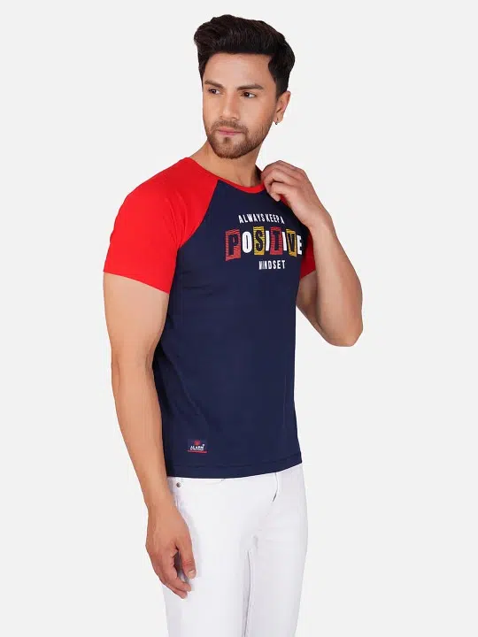 Men's Regular-Fit Typography-Print Cotton T-Shirt – Style 795