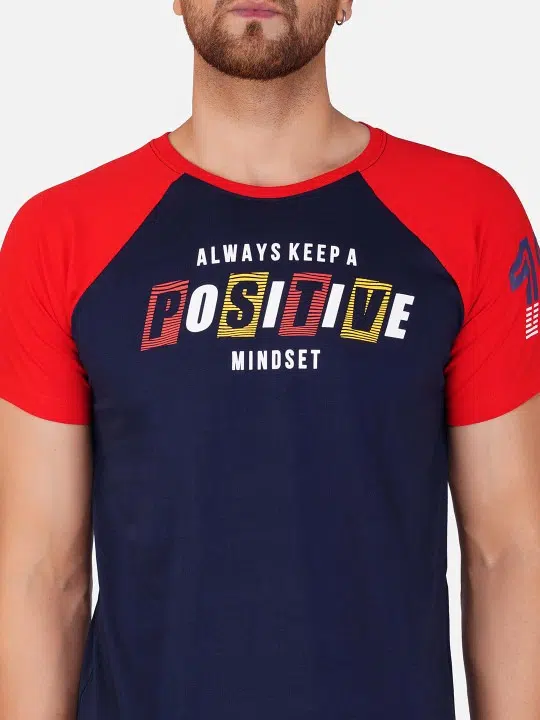 Men's Regular-Fit Typography-Print Cotton T-Shirt – Style 795