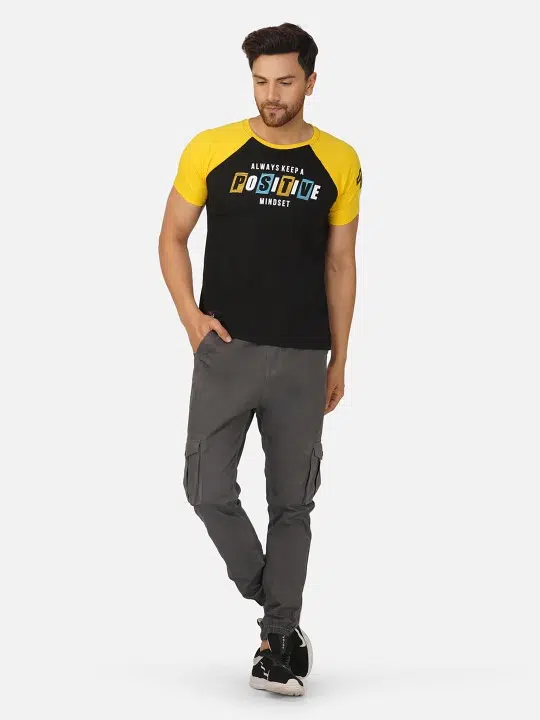 Men's Regular-Fit Typography-Print Cotton T-Shirt – Style 800