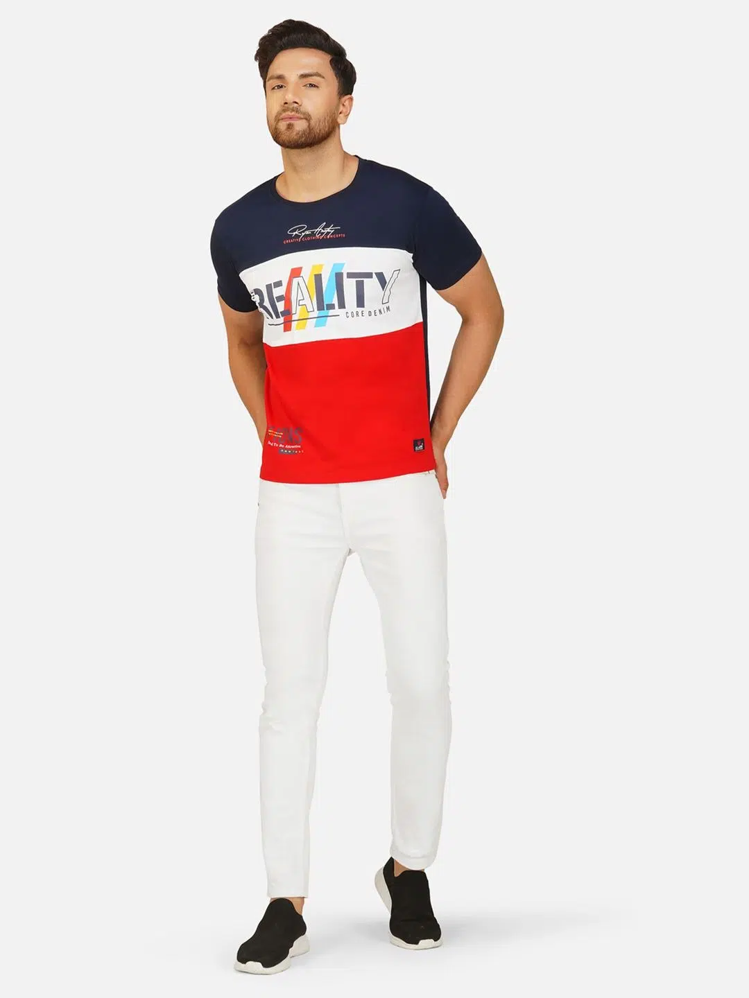 Men's Regular-Fit Typography-Print Cotton T-Shirt – Style 813