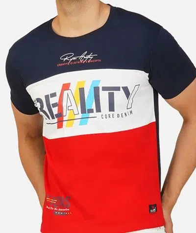 Men's Regular-Fit Typography-Print Cotton T-Shirt – Style 813
