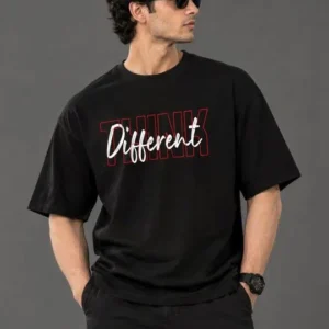 Men's Regular-Fit Typography-Print Pure Cotton T-Shirt – Style 565