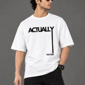 Men's Regular-Fit Typography-Print Pure Cotton T-Shirt – Style 567