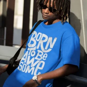 Men's Regular-Fit Typography-Print T-Shirt – Style 170