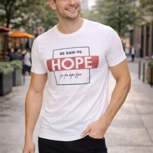 Men's Regular-Fit Typography-Print T-Shirt – Style 183