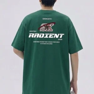 Men's Regular-Fit Typography-Print T-Shirt – Style 196