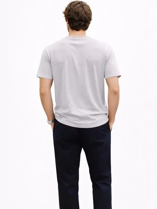 Men's Regular-Fit Typography-Print T-Shirt – Style 702