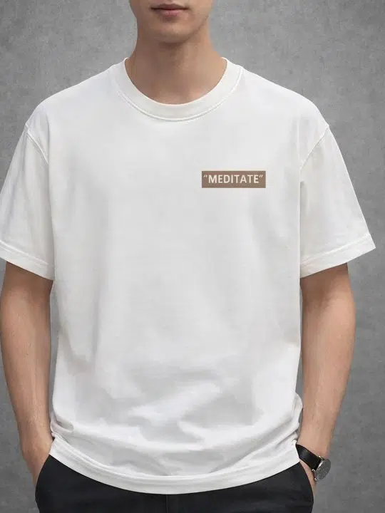 Men's Regular-Fit Typography-Print T-Shirt – Style 901