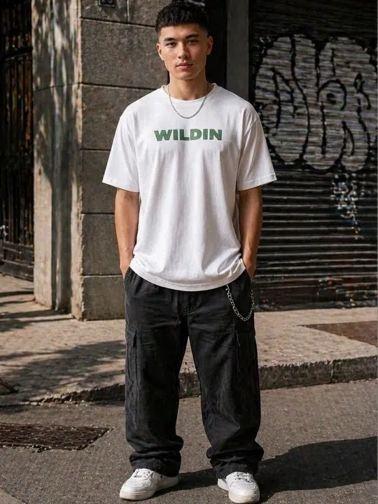 Men's Regular-Fit Typography-Print T-Shirt – Style 920