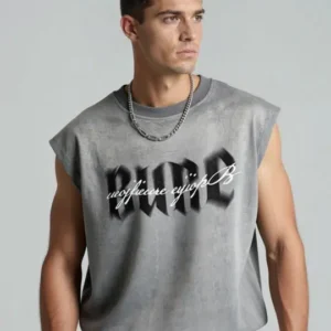 Men's Regular-Fit Typography-Print T-Shirt – Style 970