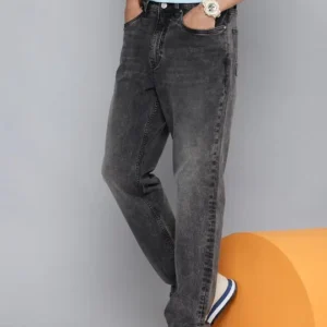 Men's Relaxed-Fit Heavy-Fade Stretch Jeans – Style 252
