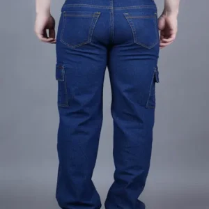 Men's Relaxed-Fit Mid-Rise Cargo Jeans – Style 826