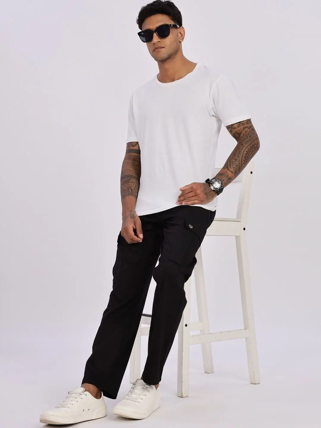 Men's Relaxed-Fit Mid-Rise Stretch Jeans – Style 398